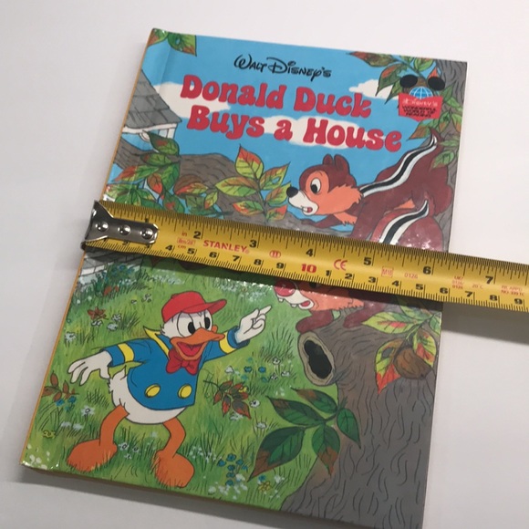 Walt Disney Donald Duck Buys A House Hardcover Vintage First Edition Book - Picture 14 of 14